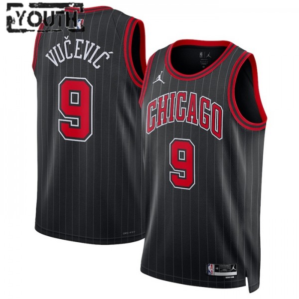 Chicago Bulls Trikot Nikola Vucevic 9 Jordan 2022-23 Statement Edition Schwarz Swingman - Kinder Chicago Bulls Trikot Nikola Vucevic 9 Jordan 2022-23 Statement Edition Schwarz Swingman - Kinder